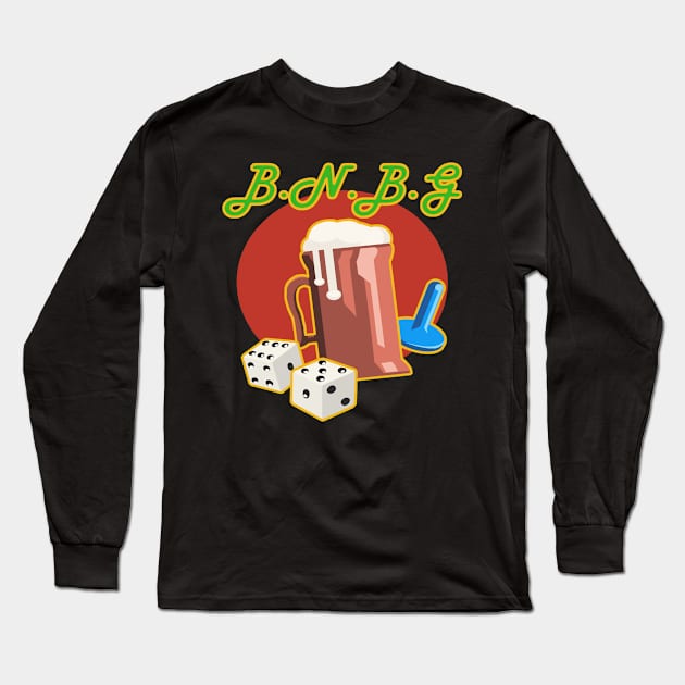 beer and board games Long Sleeve T-Shirt by Game Society Pimps